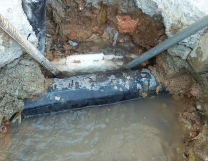 北湖测漏水之水管漏水